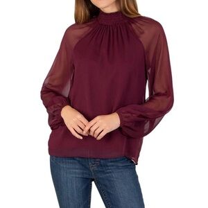 NWT Joie Long Sleeve Smocked Top Size  XS